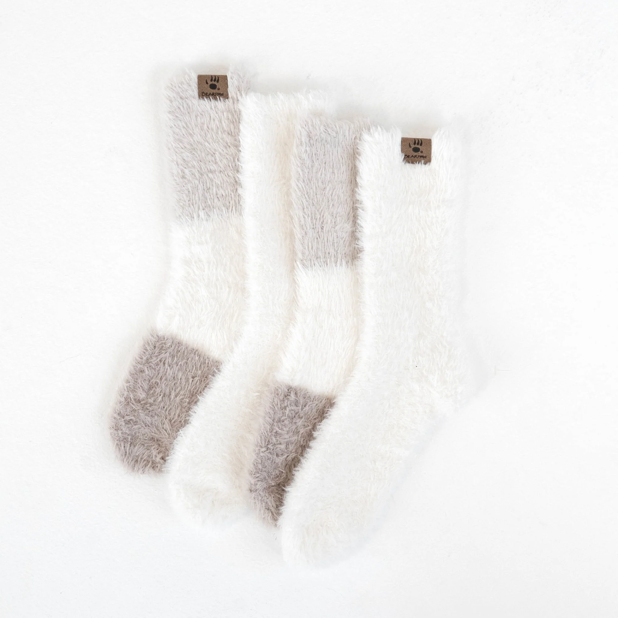 COLOR BLK SHAGGY COZY CRW 2PK