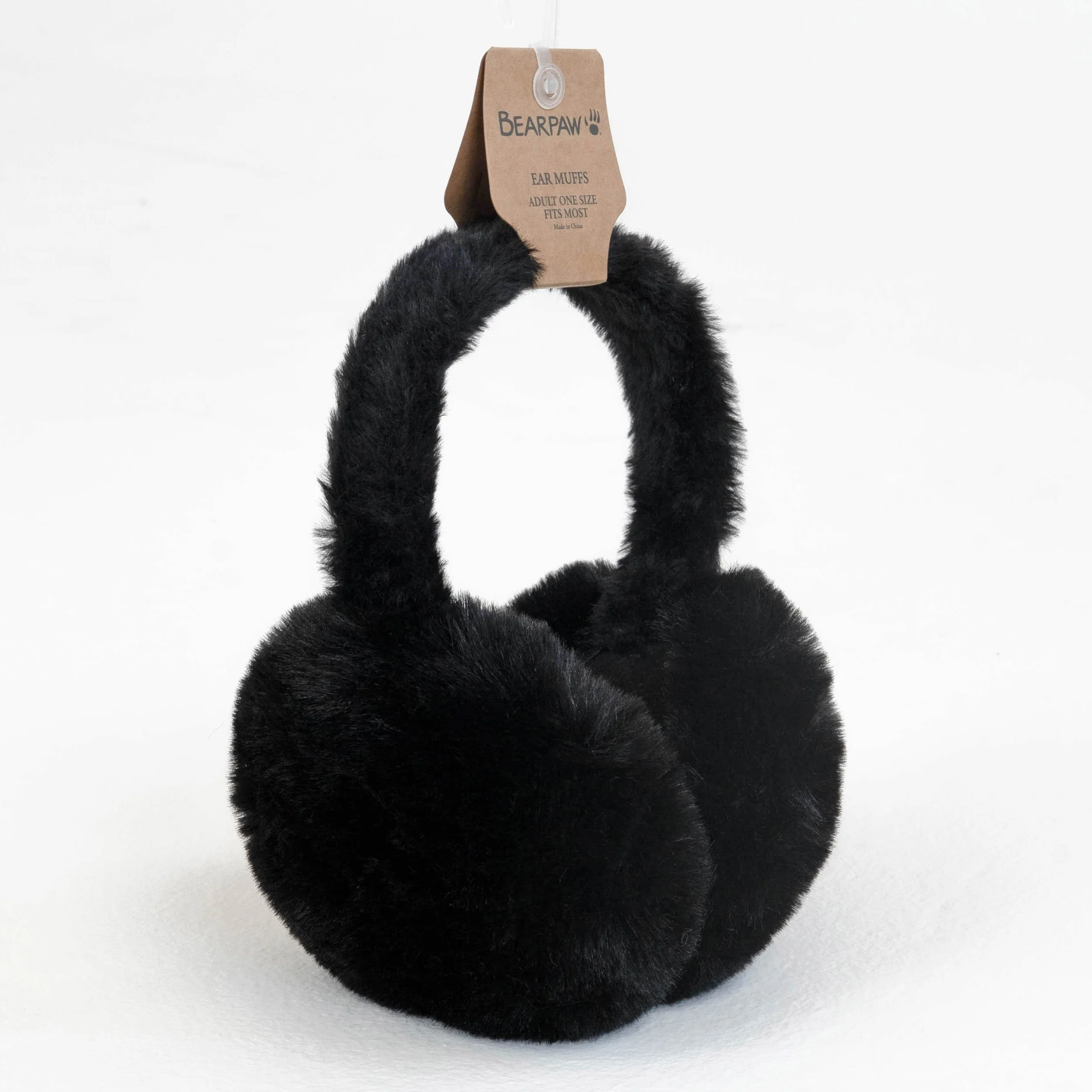FAUX FUR EARMUFFS BLACK