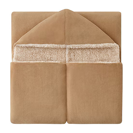 COZY HOODED THROW ICED COFFEE