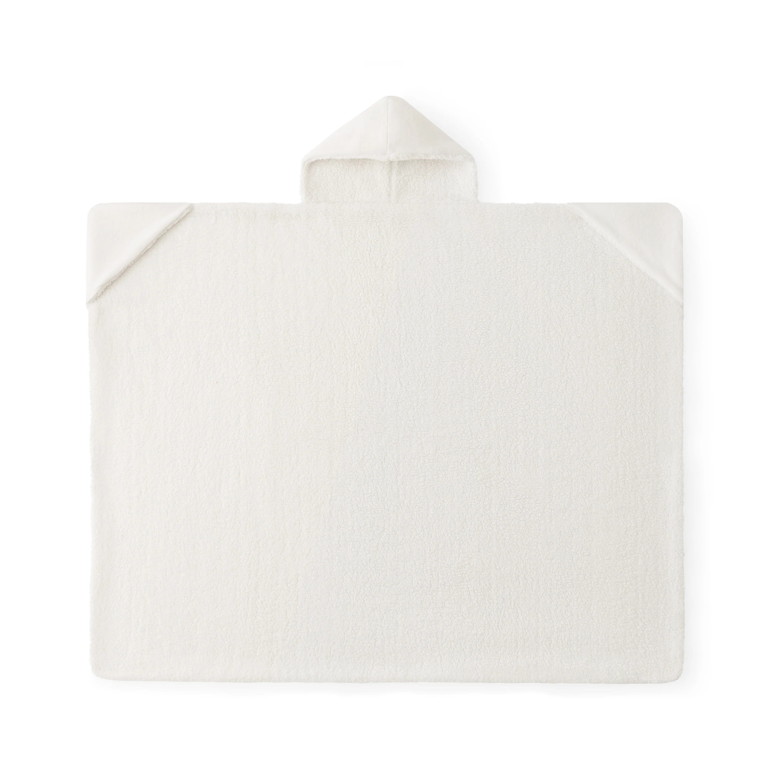 COZY HOODED THROW IVORY
