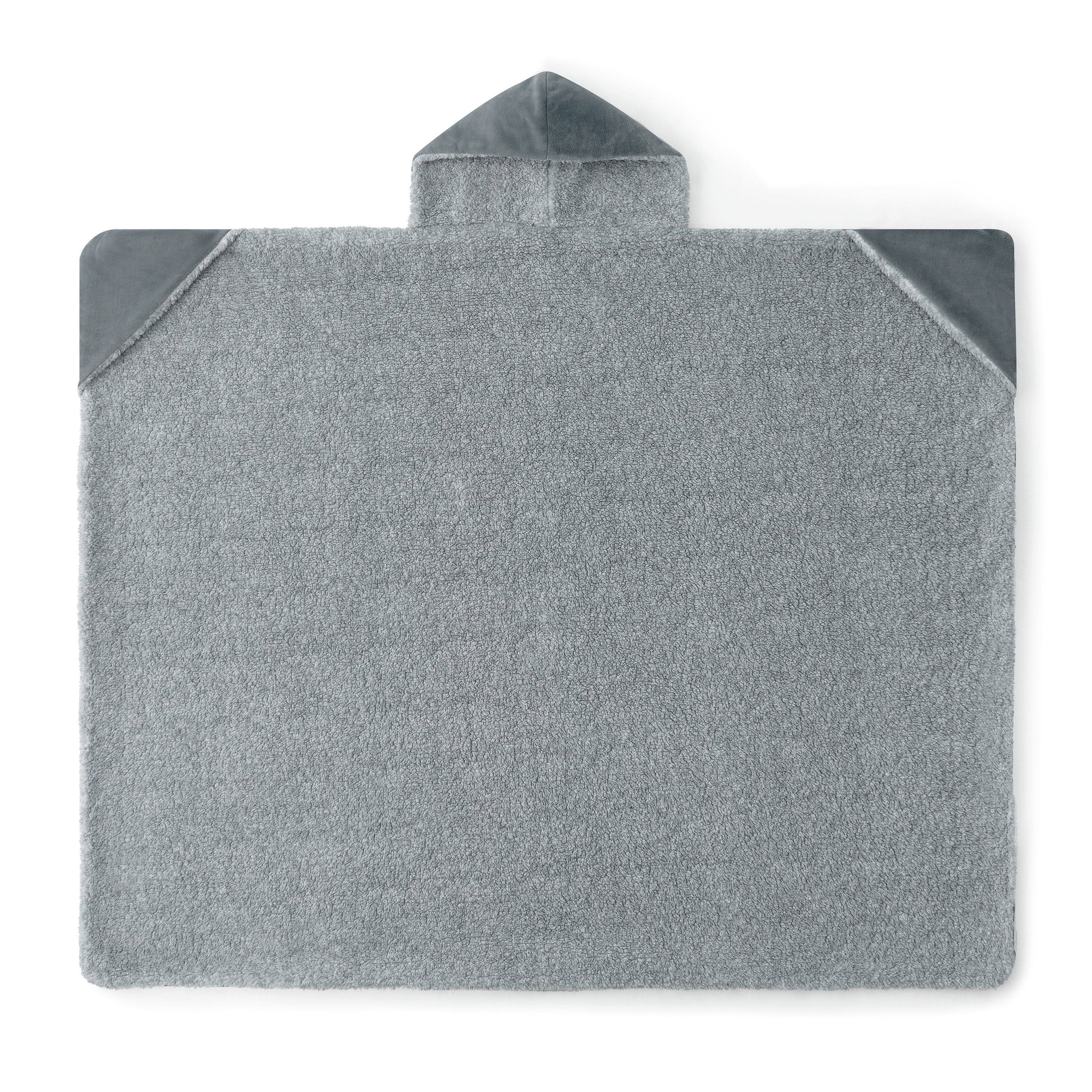 COZY HOODED THROW CHARCOAL